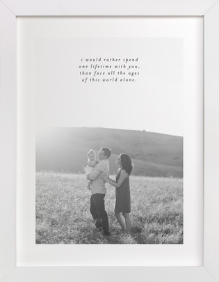 Minimalist Quote Keepsake Portrait