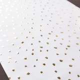 120" Snow Dot Gold and White