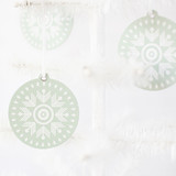 Mint Geometric Snowflake