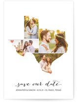 Texas Love Location Save The Date Cards