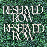 Reserved Row i - SET of Two Signs | Birch Wood Aisle and Chair Decor