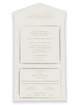 Illusion All-in-One Foil-Pressed Wedding Invitations
