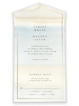 Contemplate All-in-One Foil-Pressed Wedding Invitations