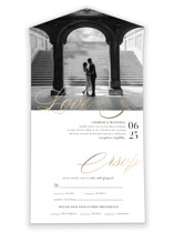 Love All-in-One Foil-Pressed Wedding Invitations