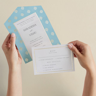 Shraddha All-in-One Foil-Pressed Wedding Invitations
