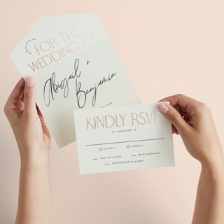 together All-in-One Foil-Pressed Wedding Invitations