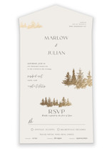 Vista All-in-One Foil-Pressed Wedding Invitations