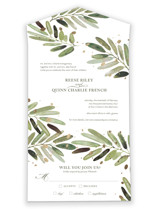 Al Fresco All-in-One Foil-Pressed Wedding Invitations