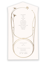 Circlet All-in-One Foil-Pressed Wedding Invitations
