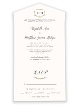 Always All-in-One Foil-Pressed Wedding Invitations