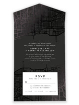 Chicago All-in-One Foil-Pressed Wedding Invitations