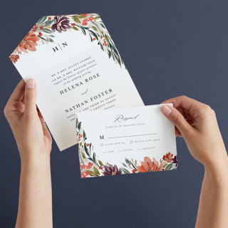 swag All-in-One Foil-Pressed Wedding Invitations