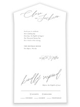 Bare All-in-One Wedding Invitations