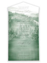 Over the mountains All-in-One Wedding Invitations