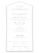 Mountainview All-in-One Wedding Invitations