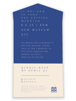 two toned All-in-One Wedding Invitations