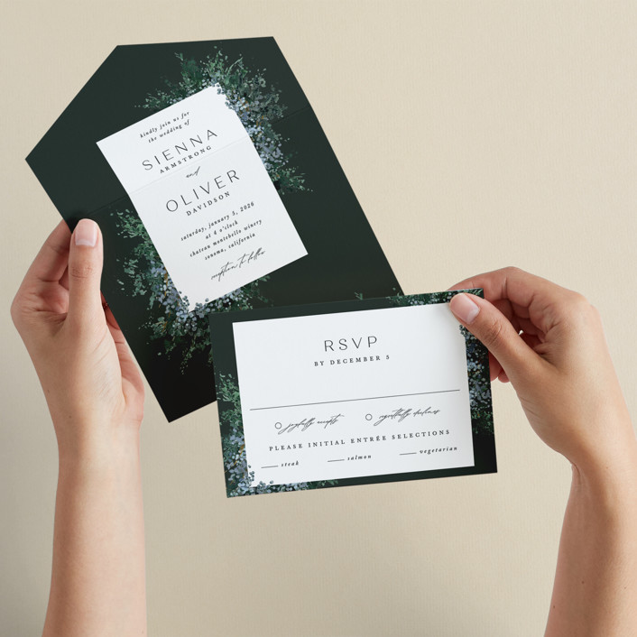 Juniper All-in-One Wedding Invitations by Kate Ahn | Minted