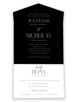 Bold Elegance All-in-One Wedding Invitations