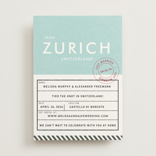 Come Fly with Us Wedding Announcements