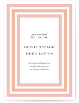 Float + Sweetie Stripe Wedding Announcements