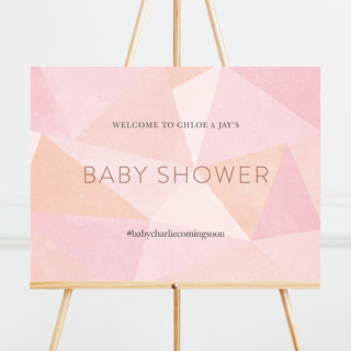 Geometric Baby Large Custom Signs