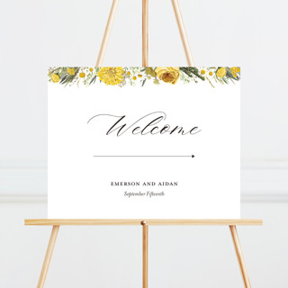 Organic Florals Large Custom Signs