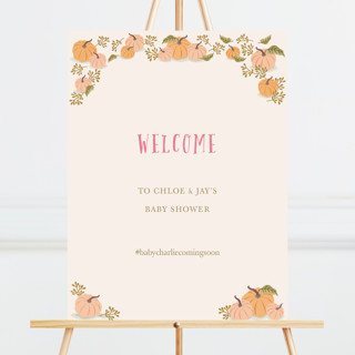Autumn Pumpkin Large Custom Signs