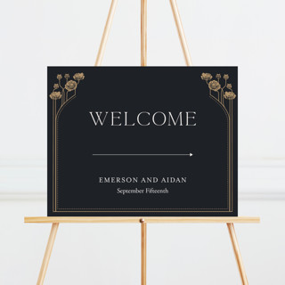 Nouveau flowers Large Custom Signs