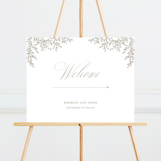 Romantic Wreath Large Custom Signs
