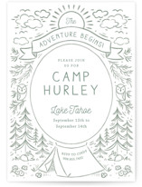 The Adventure Begins Bachelorette Party Invitations