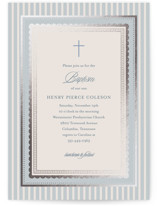 Fairmont Foil-Pressed Baptism and Christening Invitations