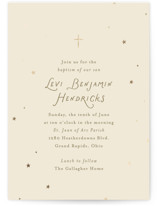 celestine Foil-Pressed Baptism and Christening Invitations
