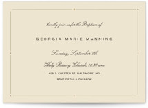 Diamond Foil-Pressed Baptism and Christening Invitations