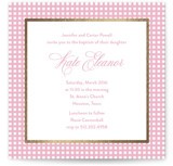 Picnic Foil-Pressed Baptism and Christening Invitations
