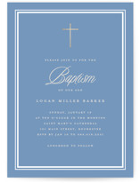 Classic blessings Foil-Pressed Baptism and Christening Invitations