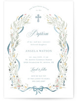 Ciel Foil-Pressed Baptism and Christening Invitations