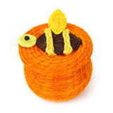 Lidded Basket Honey Bee Decorative Baskets
