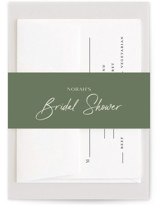 Modern Script Bridal Shower Belly Bands