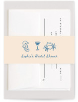 Sea Shells & Wedding Bells Bridal Shower Belly Bands