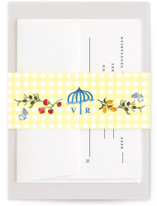 Fresh Border Bridal Shower Belly Bands