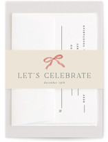 Ribbon Stripe Holiday Bridal Shower Belly Bands