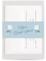 Hydrangea bow bouquets Bridal Shower Belly Bands