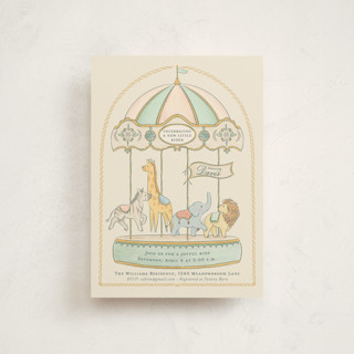 Carousel of Sweet Beginnings Baby Shower Postcards