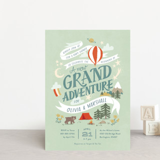 Grand Adventure Baby Shower Postcards