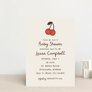 Cherry on Top Baby Shower Postcards