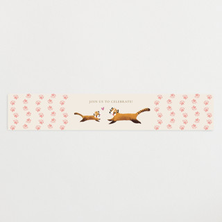 Little Red Panda Baby Shower Belly Bands