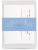 Blooming Foil Oval Baby Shower Belly Bands