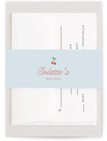 Cherry Sweet Stripe Baby Shower Belly Bands