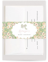 Floral Rattle Baby Shower Belly Bands