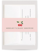Cherry Sweet Baby Shower Belly Bands
